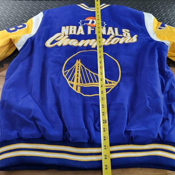 G-III Golden State Warriors Carl Banks 7x NBA Champions Varsity Jacket Size XL - Picture 6 of 7